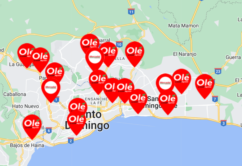 Supermercados En  Bajos De Haina